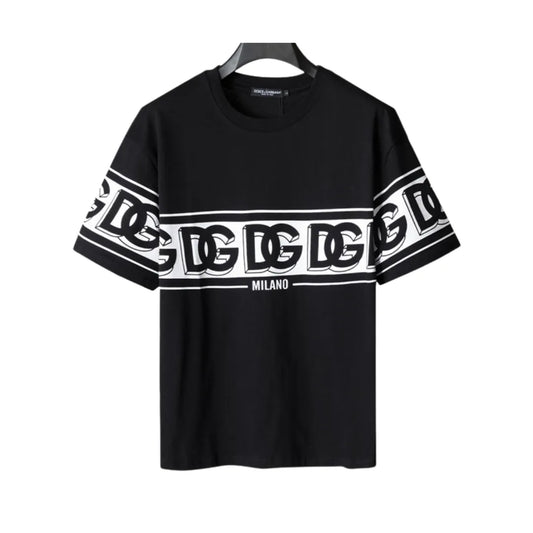 D&G Logo Milano T-shirt in Black - 110 - dng0000110 image 0