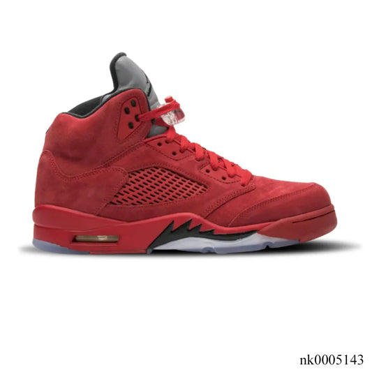 AJ 5 Retro Red Suede Shoes Sneakers - nk0005143 image 0