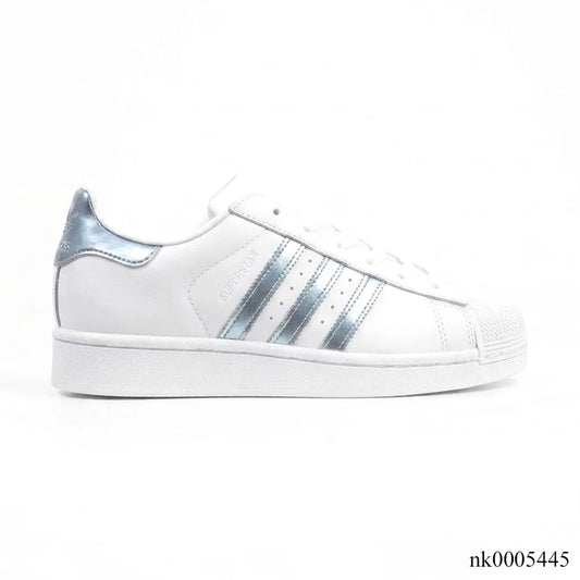 AD Superstar White Silver Metallic Shoes Sneakers - nk0005445 image 0