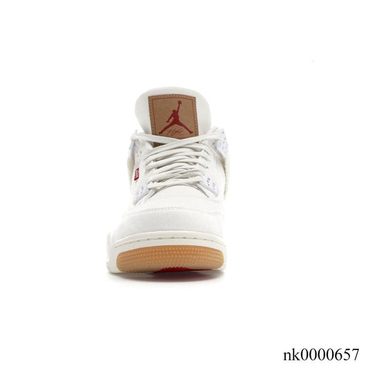 AJ 4 Retro Levi's White (Levi's Tag) Shoes Sneakers - nk0000657 image 2
