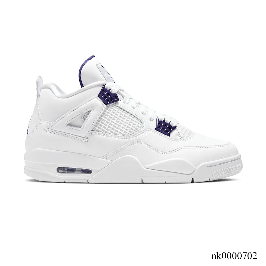 AJ 4 Retro Metallic Purple Shoes Sneakers (Big Size Available) - nk0000702 image