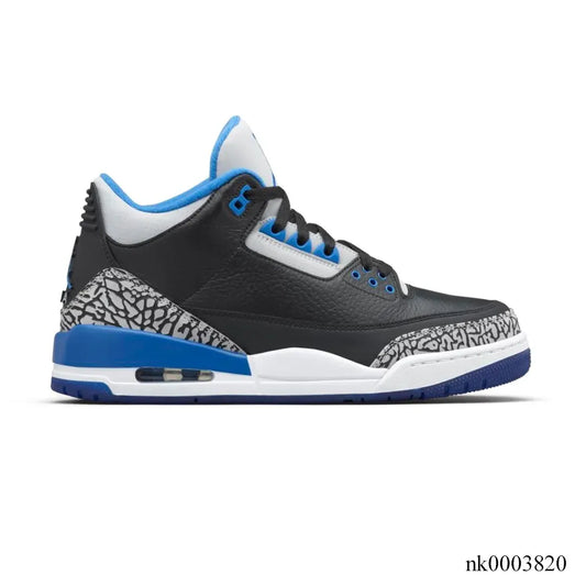 AJ 3 Sport Blue Shoes Sneakers - nk0003820 image 0