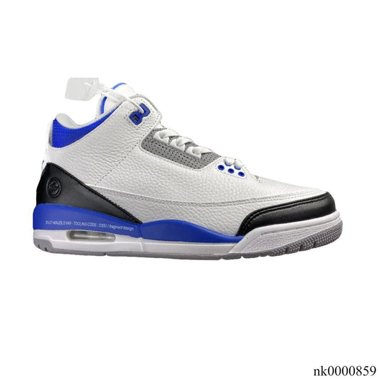 AJ 3 Fragment White Blue Shoes Sneakers - nk0000859 image 0