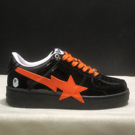 A Bathing Ape Bape Sta OS Feature Exclusive M2 Black Orange Shoes Sneakers - nk0005512 image 2