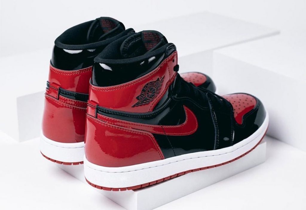 AJ 1 Retro High OG Bred Patent Shoes Sneakers - nk0001651 image 4