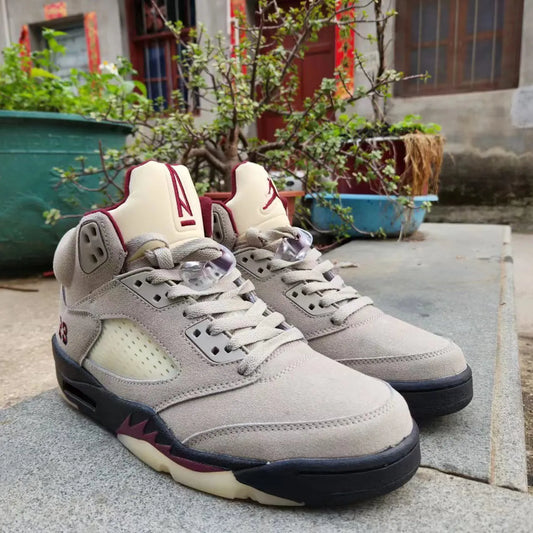A Ma Maniére x AJ 5 “Light Bone” Shoes Sneakers - nk0005321 image 2