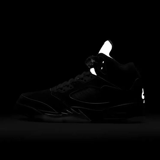 AJ 5 Black Metallic Reimagined Shoes Sneakers - nk0004216 image 2