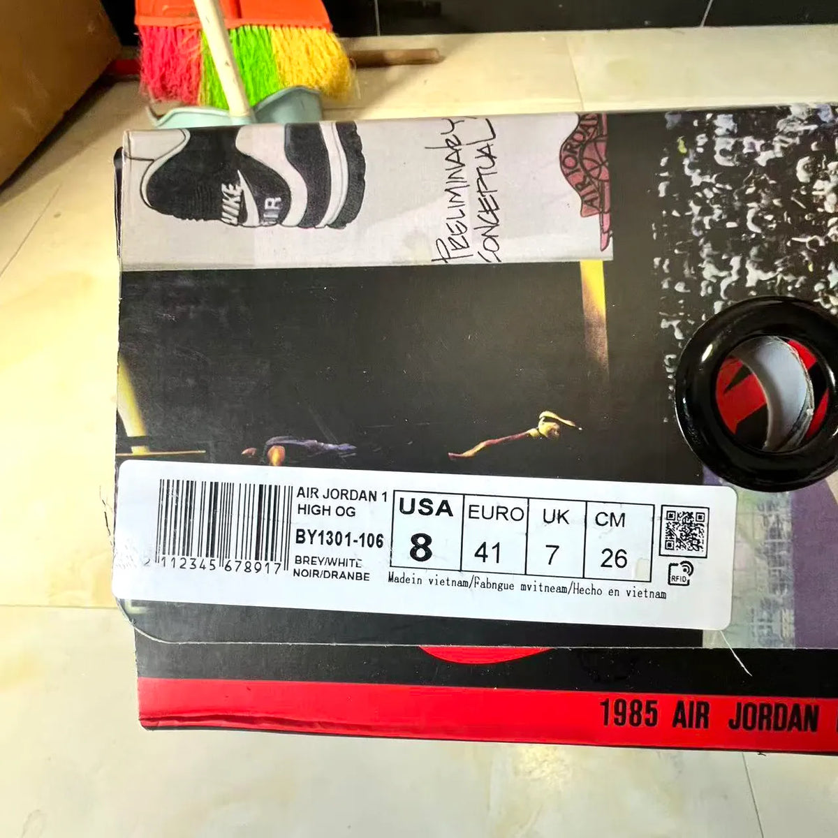 Union LA x AJ 1 Low OG Black Toe Shoes Sneakers – nk0004751 image 11