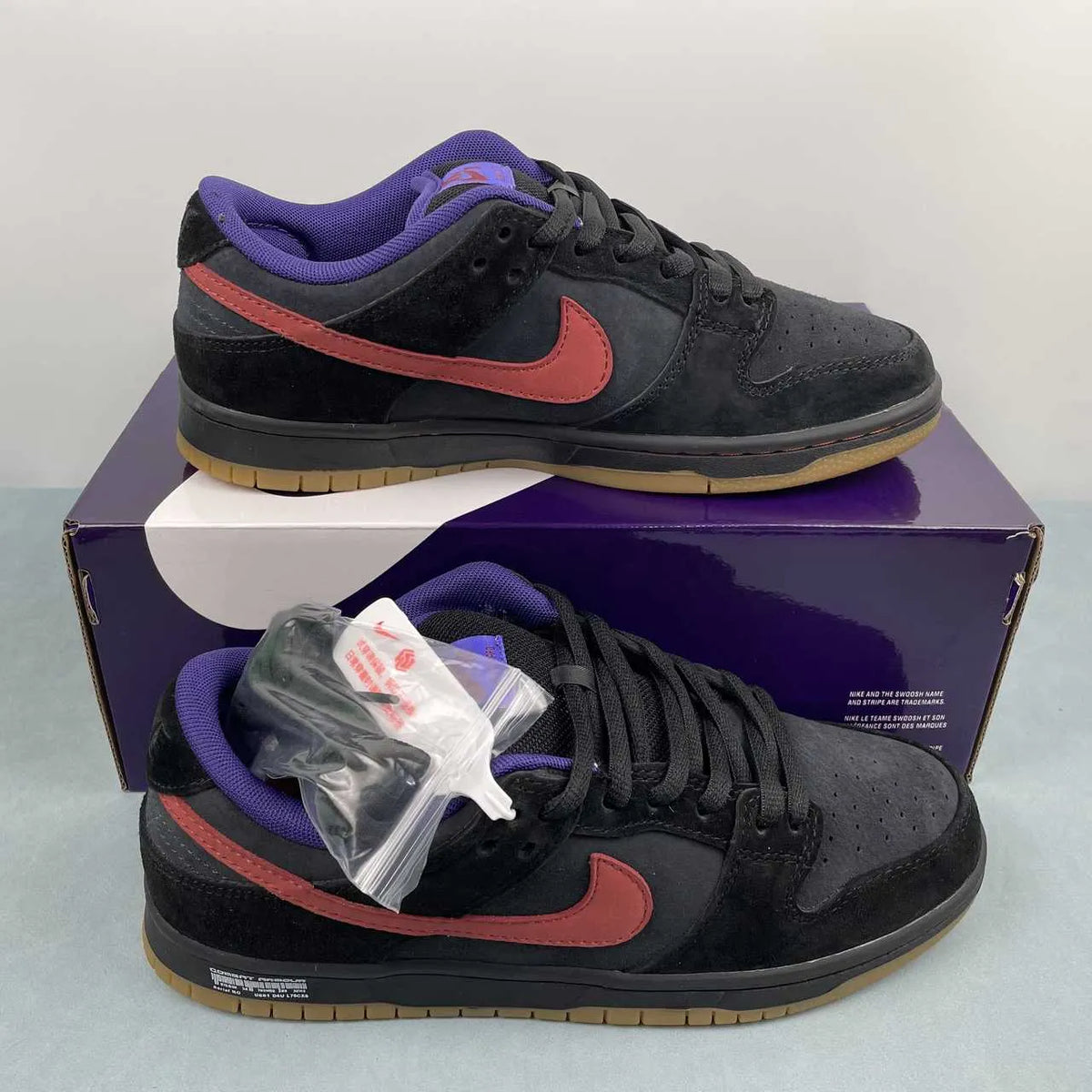 NK SB Dunk Low Pro "Persian Violet and Off Noir" Shoes Sneakers - nk0005385 image 18