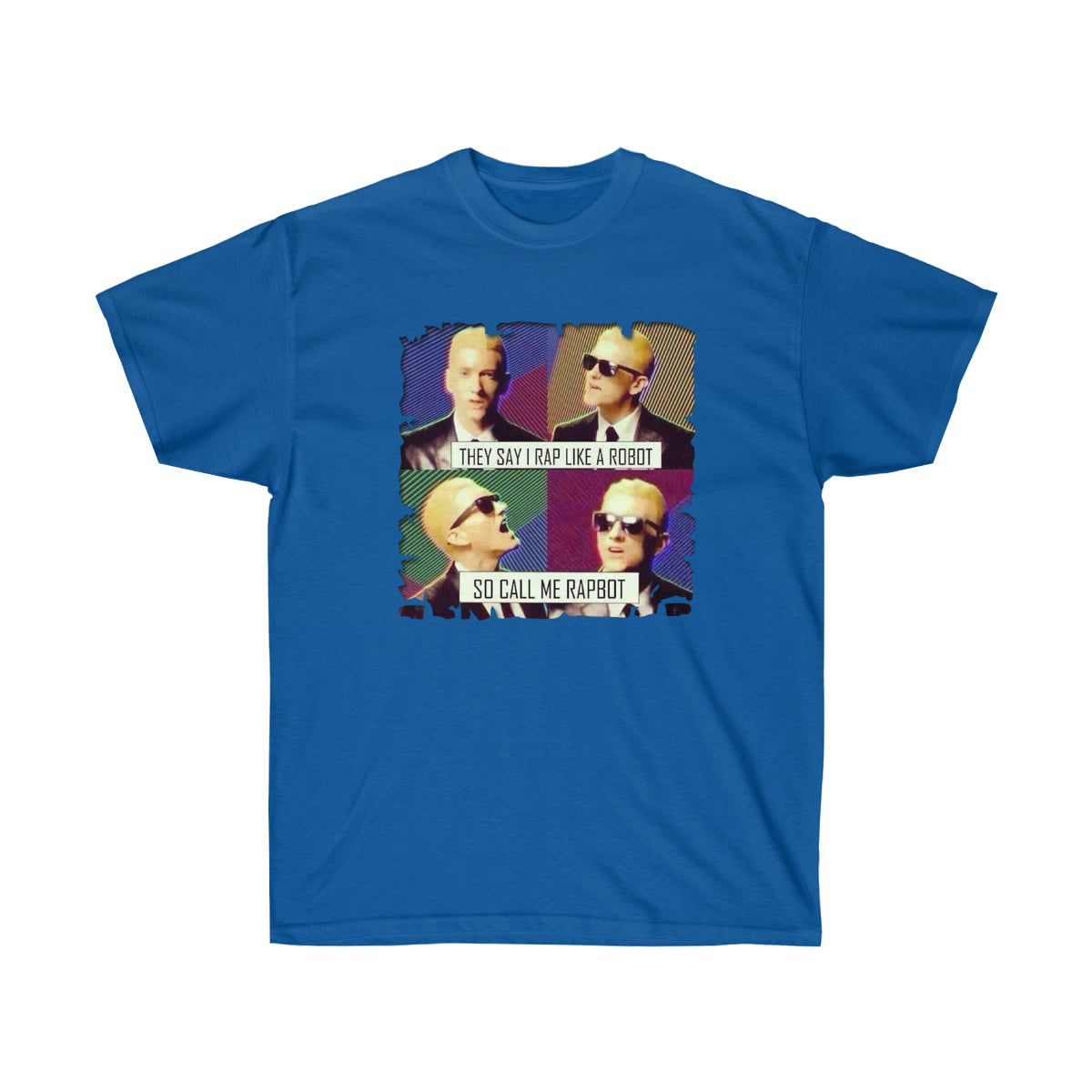 Call Me Rapbot Men T-Shirt - Royal, 3XL image