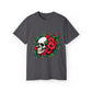 Flower Skull T-Shirt - Charcoal, 3XL image