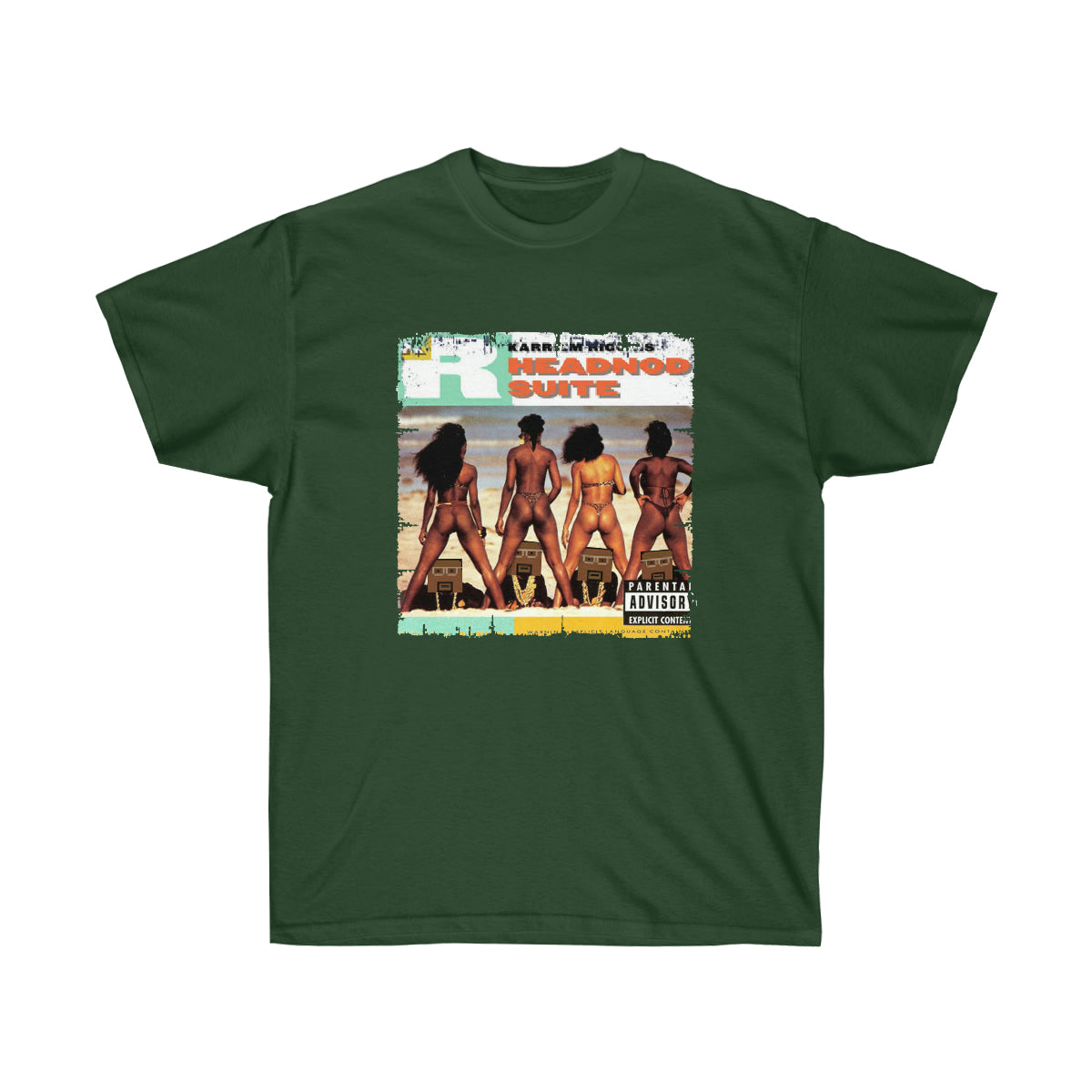 Rap Live Crew Men T-Shirt - Forest Green, XL image