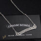 CH Scroll Label Chain Necklace - CH0019 image 1