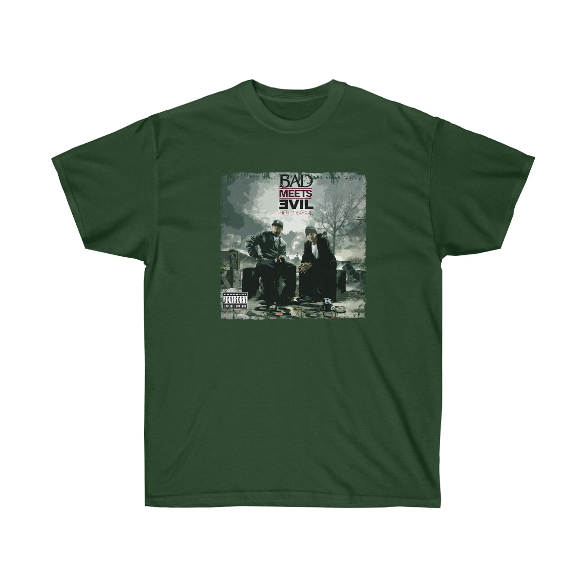 Bad Meets Evil Men T-Shirt - Forest Green, M image