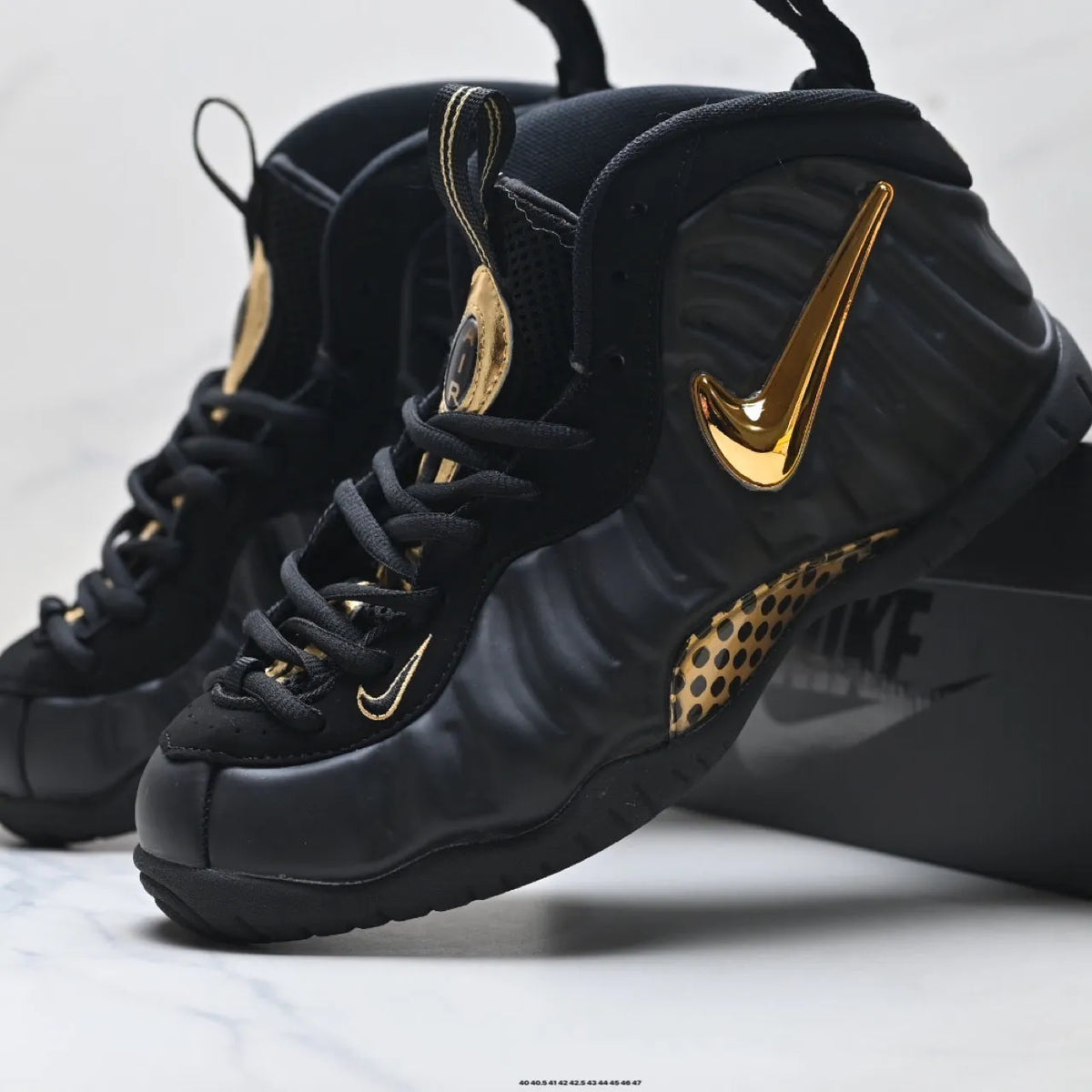 Air Foamposite Pro 'Black Metallic Gold' Shoes Sneakers – nk0004788 image 6