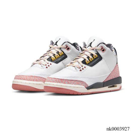 AJ 3 Red Stardust Shoes Sneakers - nk0003927 image 2