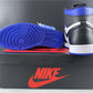 AJ 1 Retro High Black Game Royal Shoes Sneakers - nk0000685 image 8