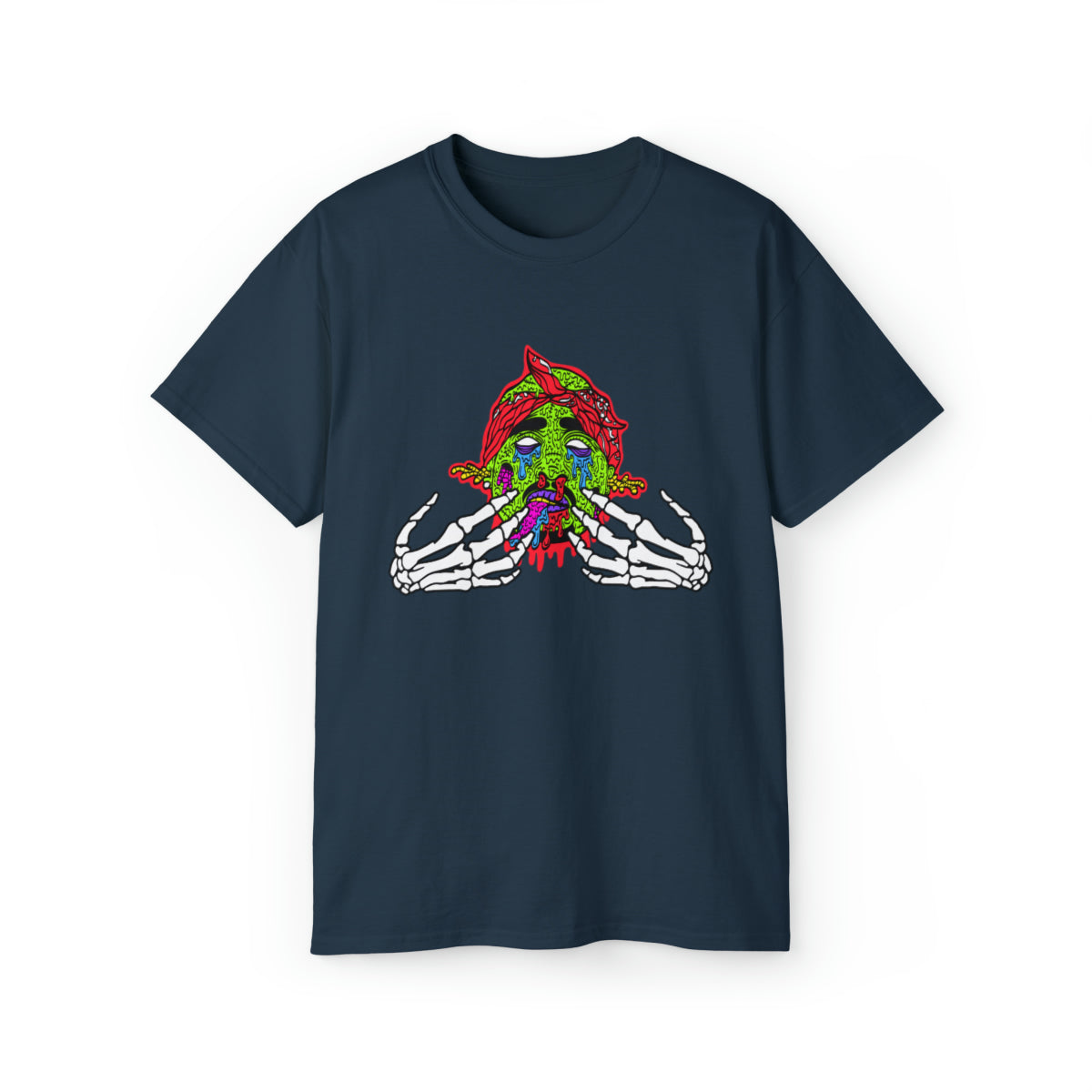 2Pac Monster  T-Shirt - Blue Dusk, S image