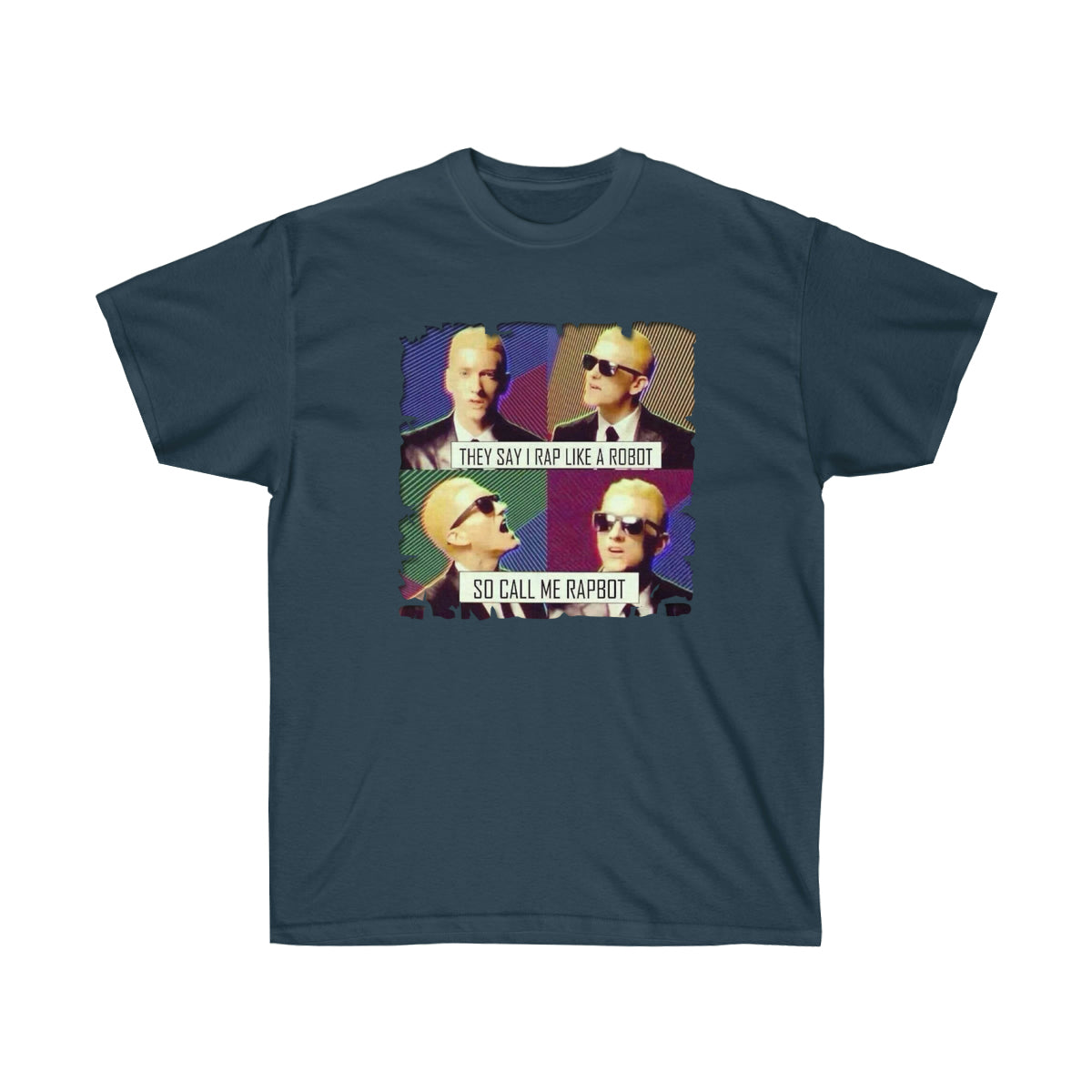 Call Me Rapbot Men T-Shirt - Blue Dusk, 3XL image