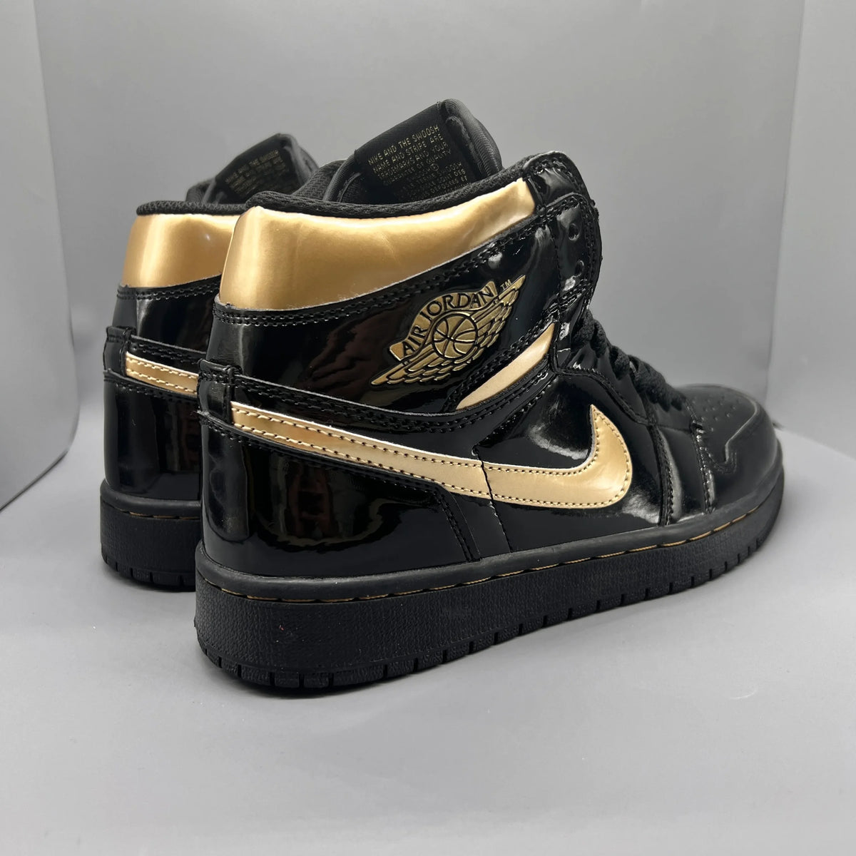 AJ 1 Retro High OG "Black Metallic Gold" Shoes Sneakers – nk0005530 image 6