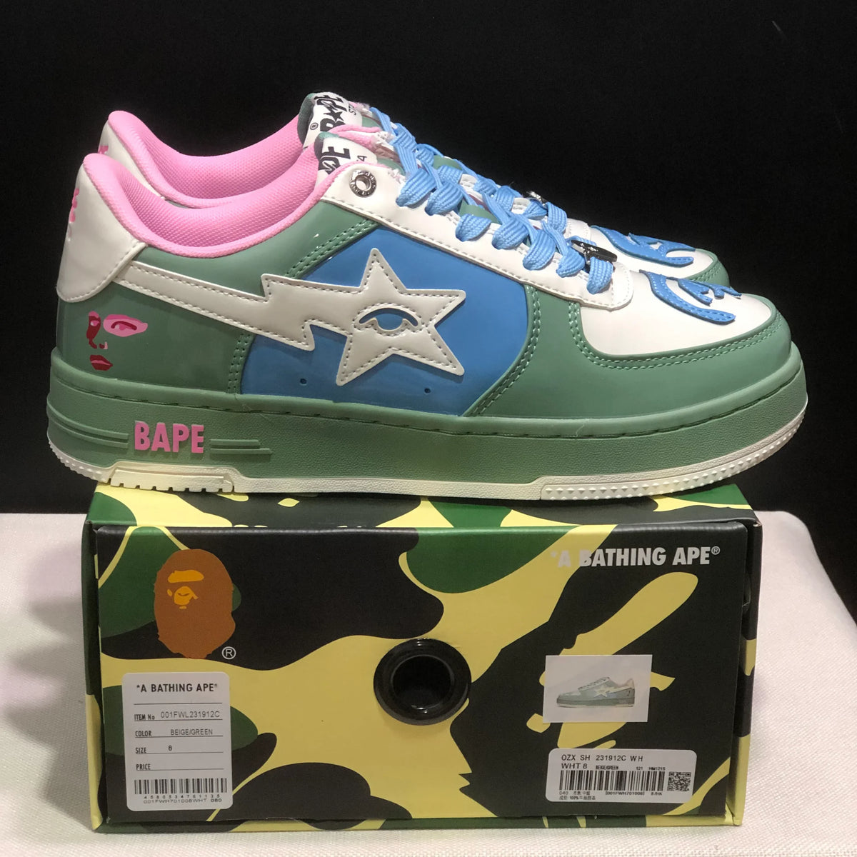 KidSuper x Bapesta 'Multi-Color' Shoes Sneakers - nk0005524 image 8