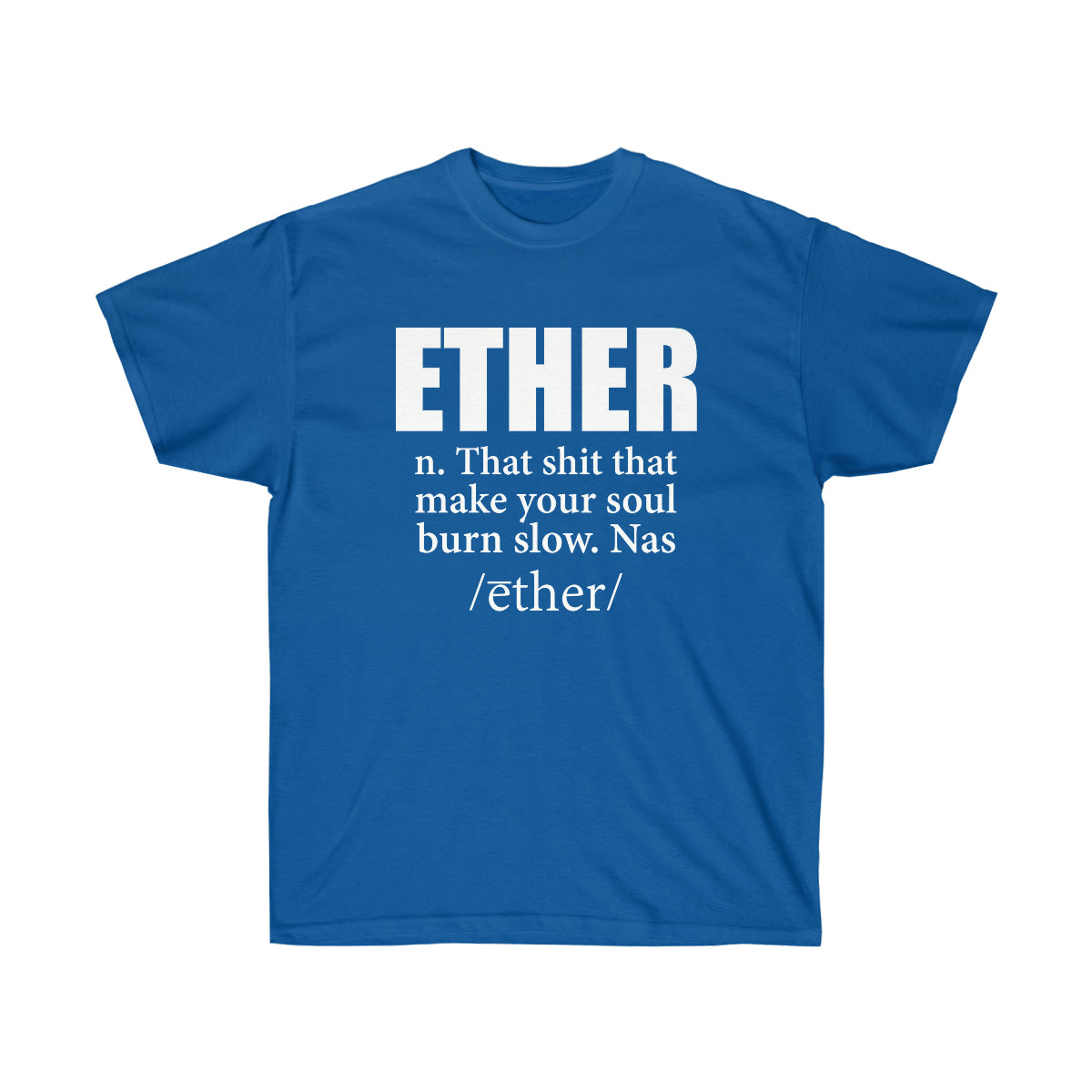 Ether Nas Men T-Shirt - Royal, S image