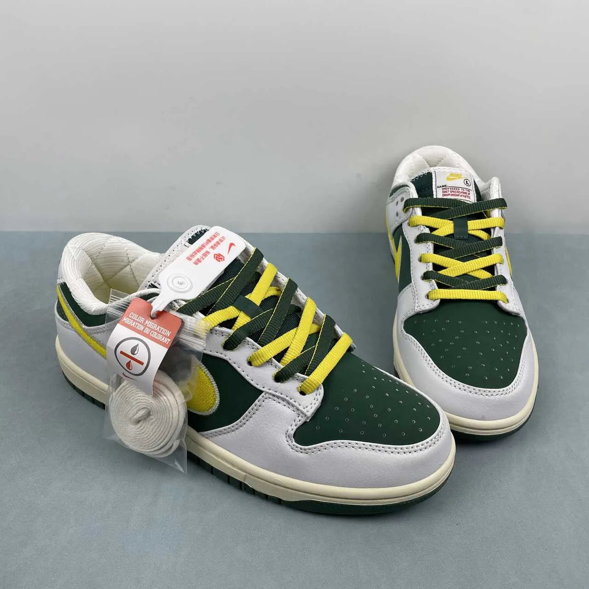 Dunk Low Retro "Sail/University Gold-Fir" Shoes Sneakers - nk0005383 image 14