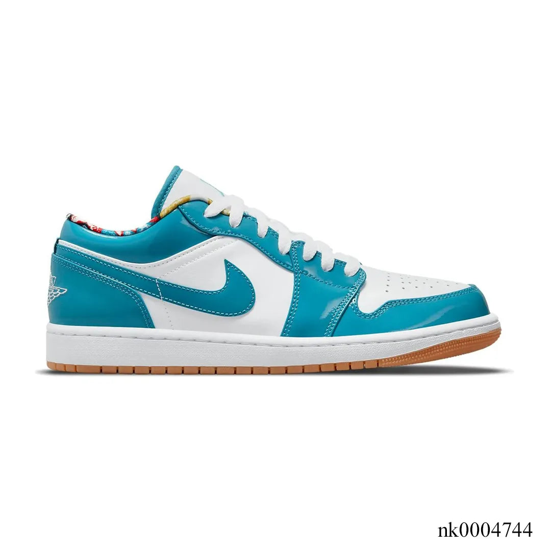 AJ 1 Low SE Barcelona Cyber Teal Shoes Sneakers – nk0004744 image