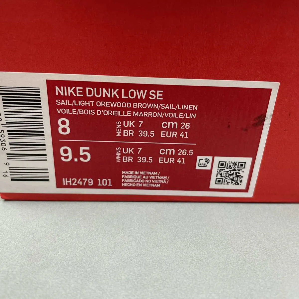 Dunk Low SE WMNS Sail / Light Orewood Brown Shoes Sneakers - nk0005382 image 17