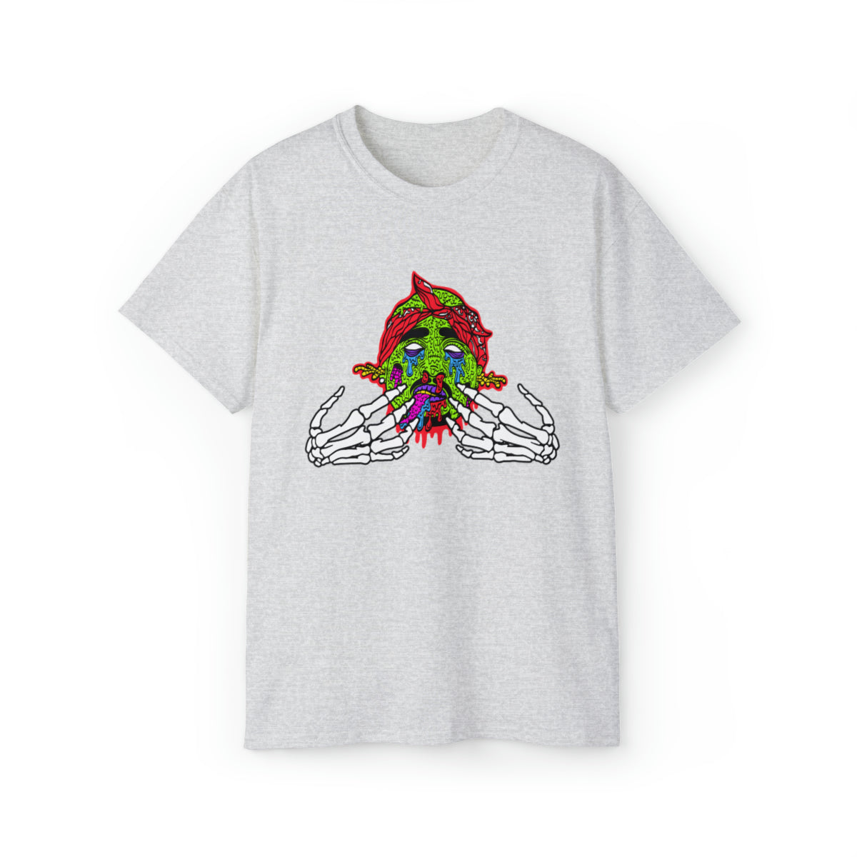 2Pac Monster  T-Shirt - Ash, XL image