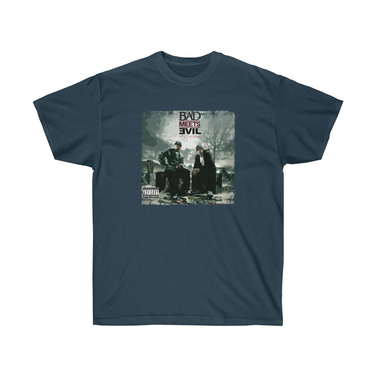 Bad Meets Evil Men T-Shirt - Blue Dusk, XL image