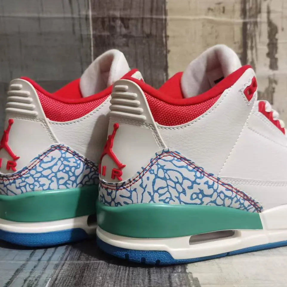 AJ 3 Retro 'Play Your Way'/'Chalk & Track Red' Shoes Sneakers – nk0005488 image 4