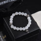 CH White Beaded Cross Bracelet - CH0078 image 0