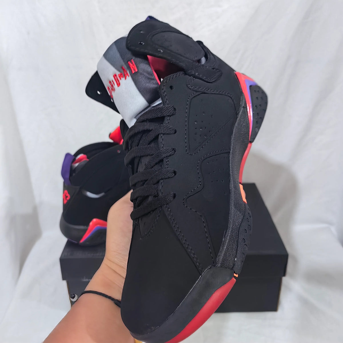 AJ 7 Retro "Raptor/ Charcoal" Shoes Sneakers - nk0005258 image 7
