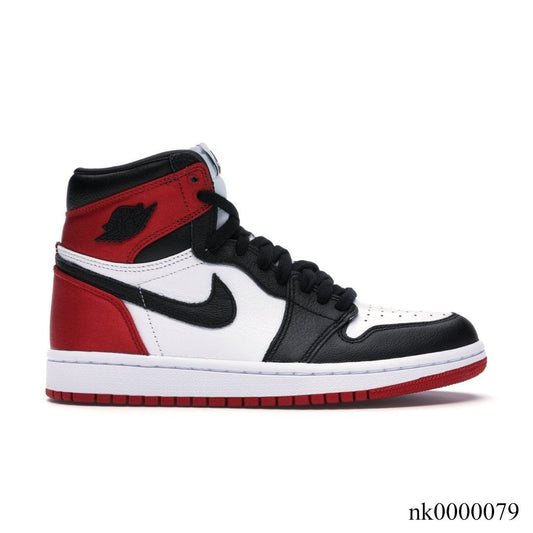 AJ 1 Retro High Satin Black Toe Shoes Sneakers - nk0000079 image 0