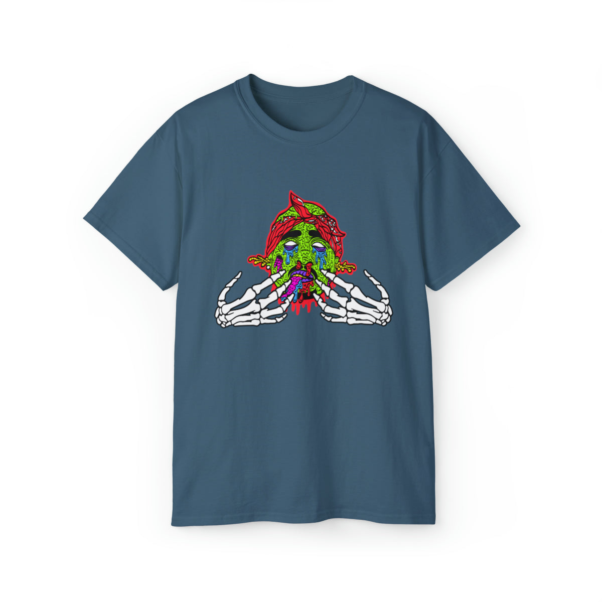 2Pac Monster  T-Shirt - Indigo Blue, 3XL image