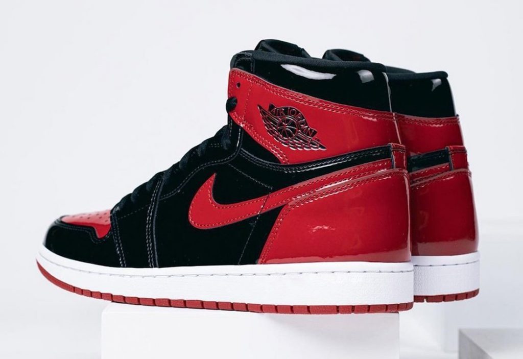 AJ 1 Retro High OG Bred Patent Shoes Sneakers - nk0001651 image 3