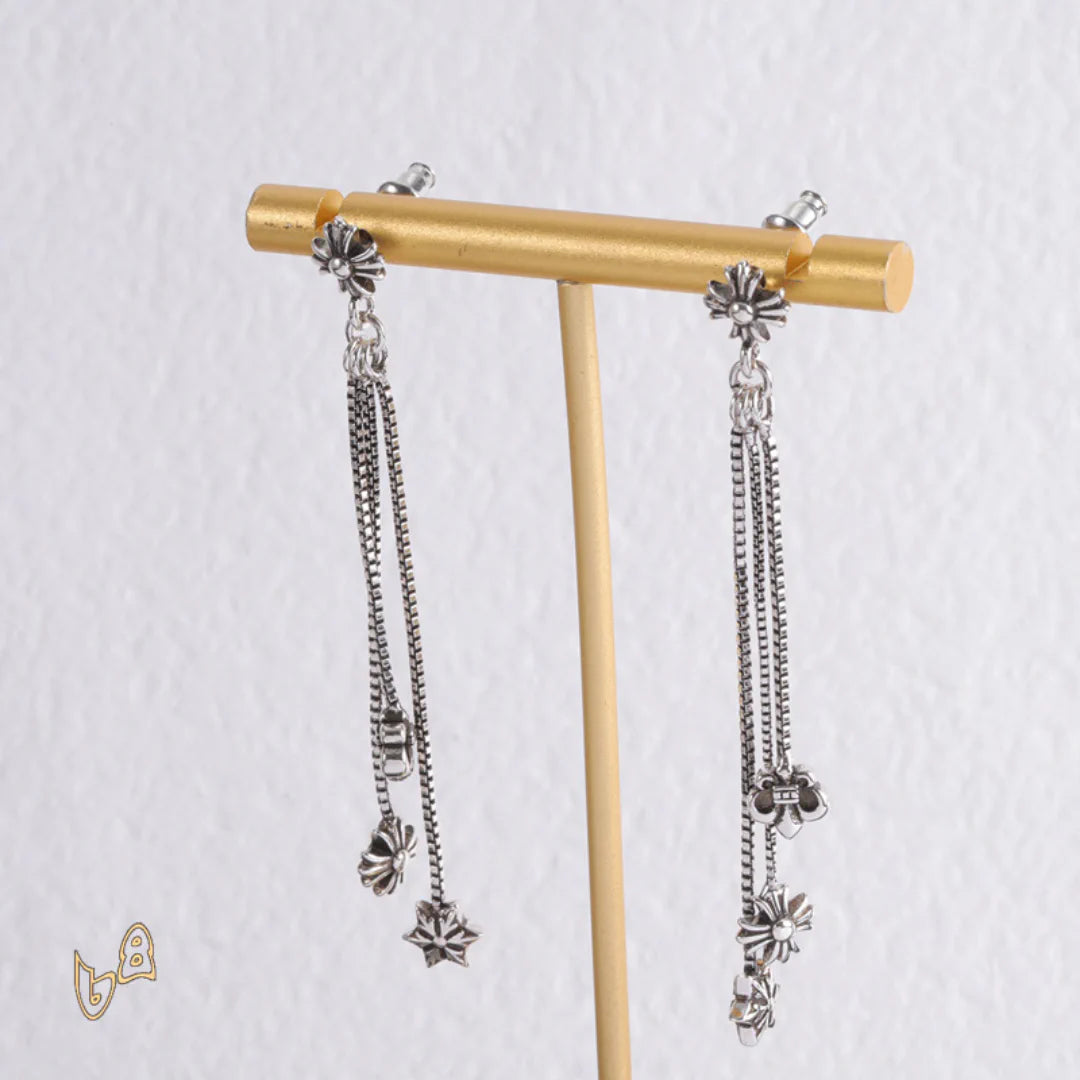 CH Triple Charm Drop Earrings - CH0157 image 3