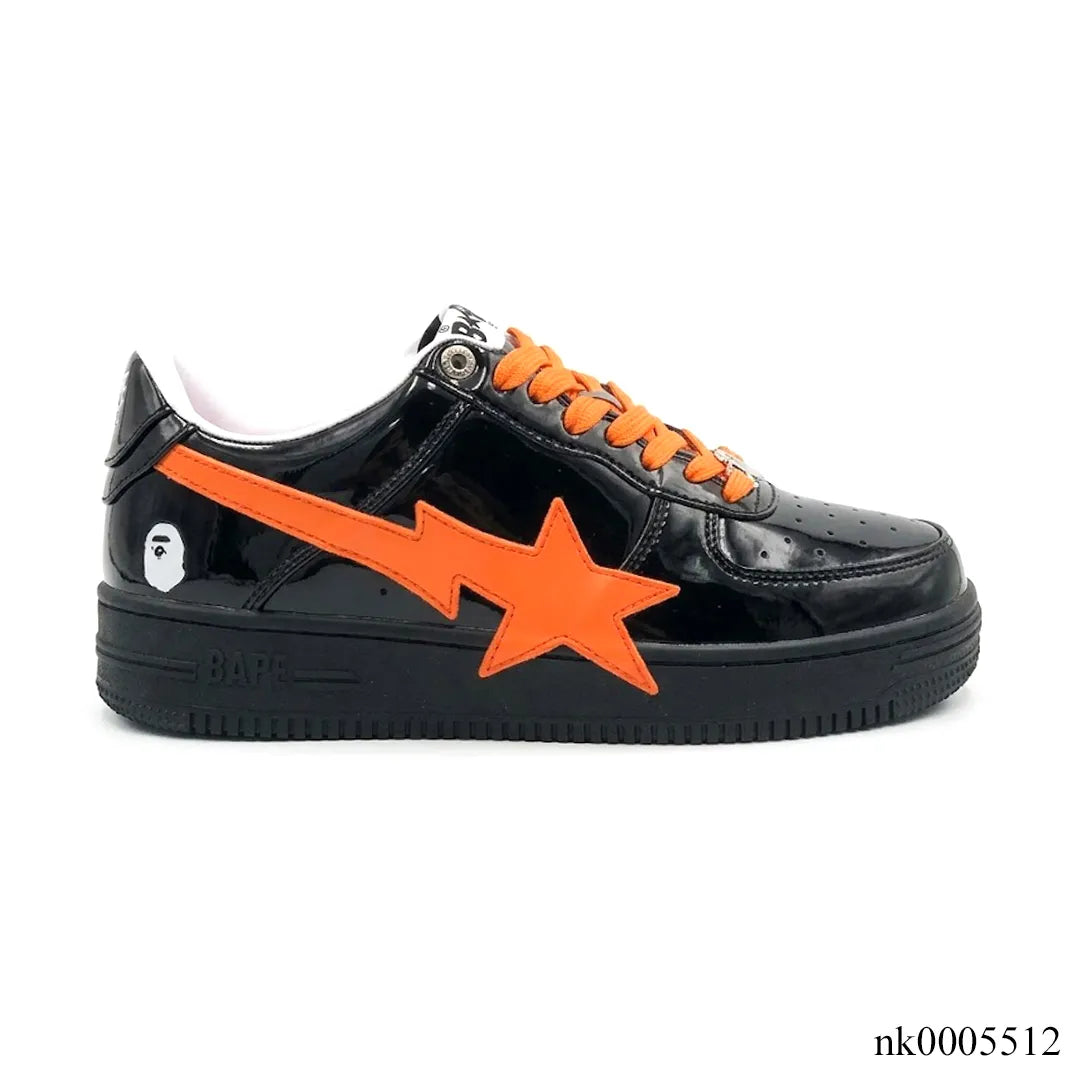 A Bathing Ape Bape Sta OS Feature Exclusive M2 Black Orange Shoes Sneakers - nk0005512 image 0