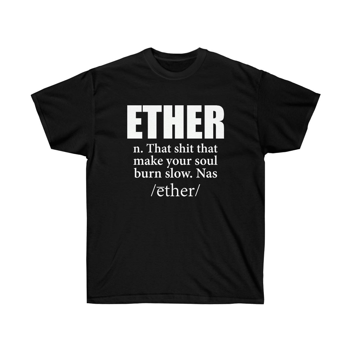 Ether Nas Men T-Shirt - Black, M image