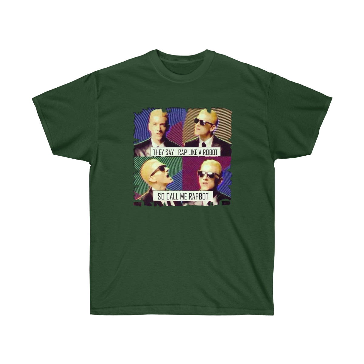 Call Me Rapbot Men T-Shirt - Forest Green, 2XL image