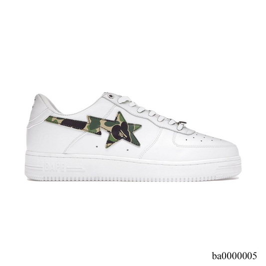 Bape Sta ABC Camo White Green Shoes Sneakers - ba0000005 image 0