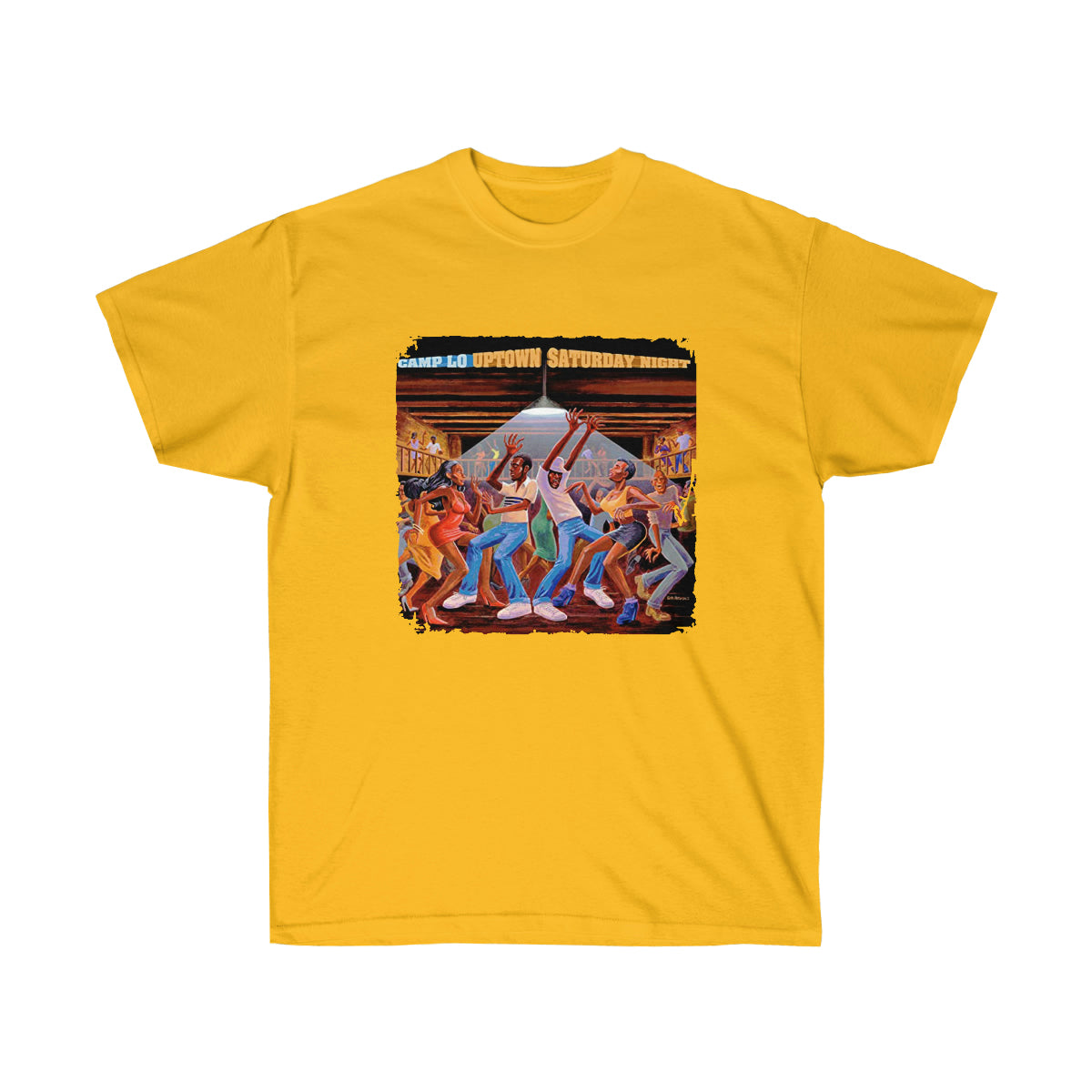 Rap CLO Uptown Saturday Night Men T-Shirt - Gold, 3XL image