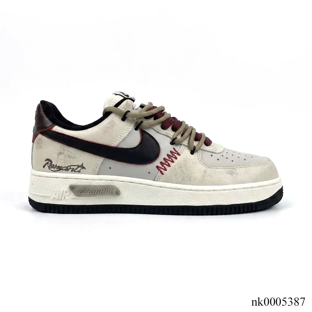 AF 1 Cream and Burgundy Shoes Sneakers - nk0005387 image 0