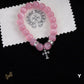 CH Beaded Cross Bracelet - CH0070 - Pink image