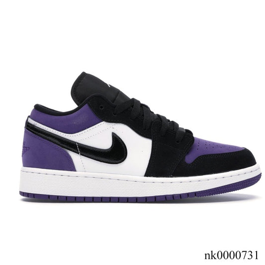 AJ 1 Low Court Purple (GS) Shoes Sneakers - nk0000731 image 0
