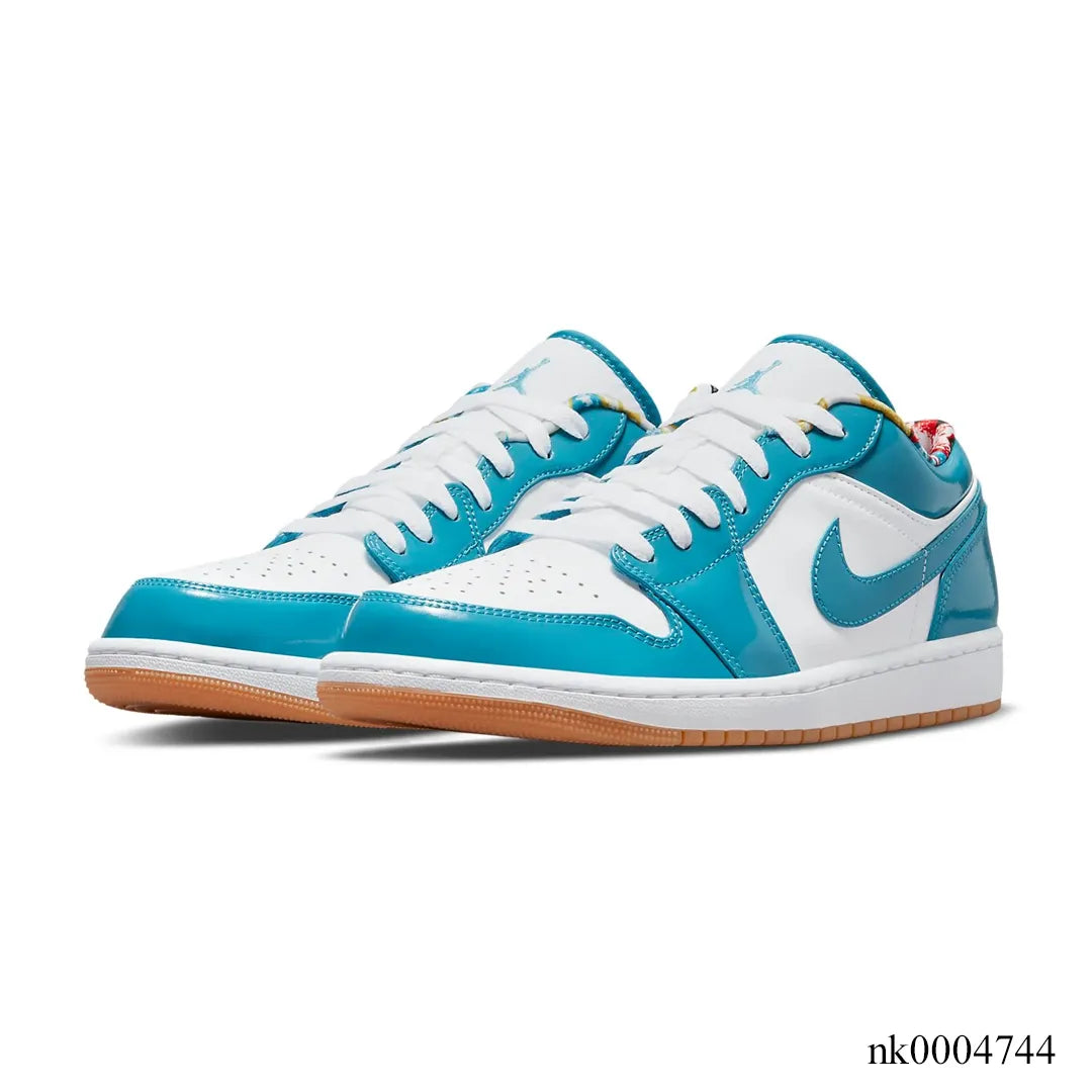 AJ 1 Low SE Barcelona Cyber Teal Shoes Sneakers – nk0004744 image 2