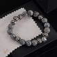 CH Grey Beaded Cross Bracelet - CH0069 image 1