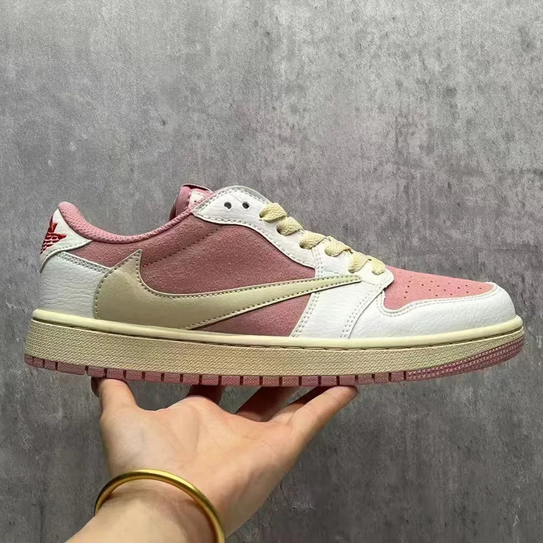 Travis Scott x AJ 1 Low OG Shy Pink Shoes Sneakers - nk0004048 image 3