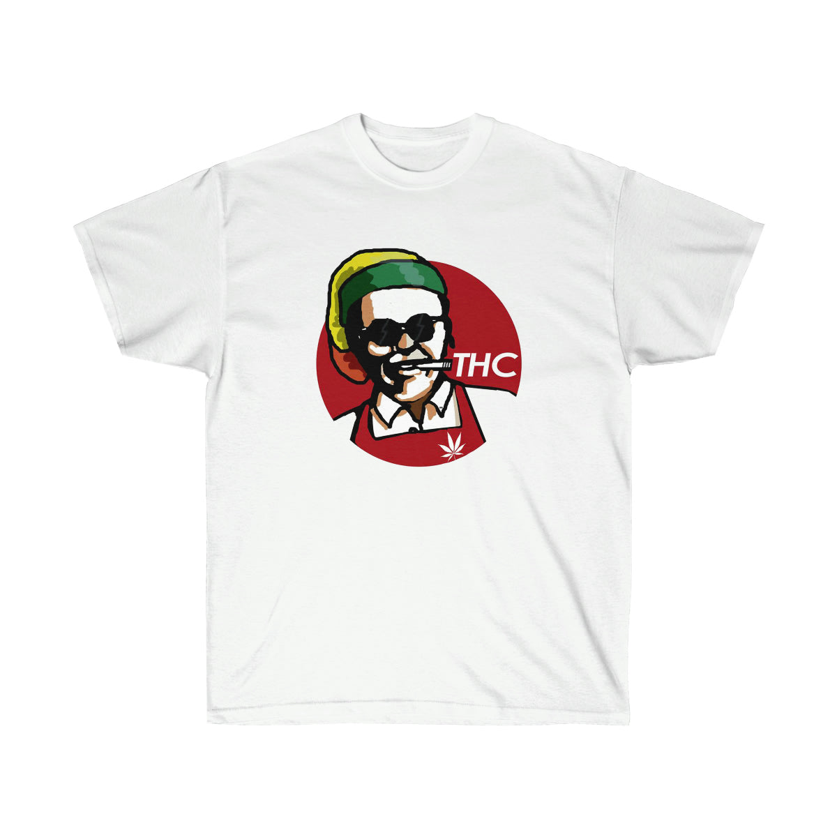THC Red King Men T-Shirt - White, 3XL image